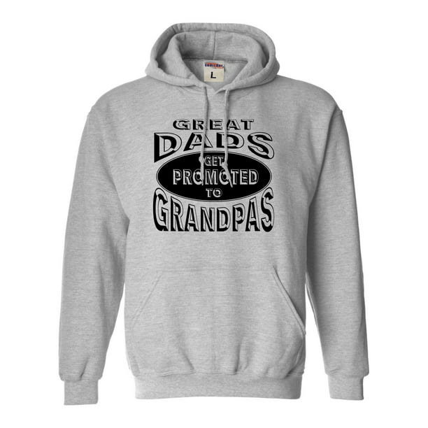 Great Dads get Promoted to Grandpas Dark Hoodie Sweatshirt 